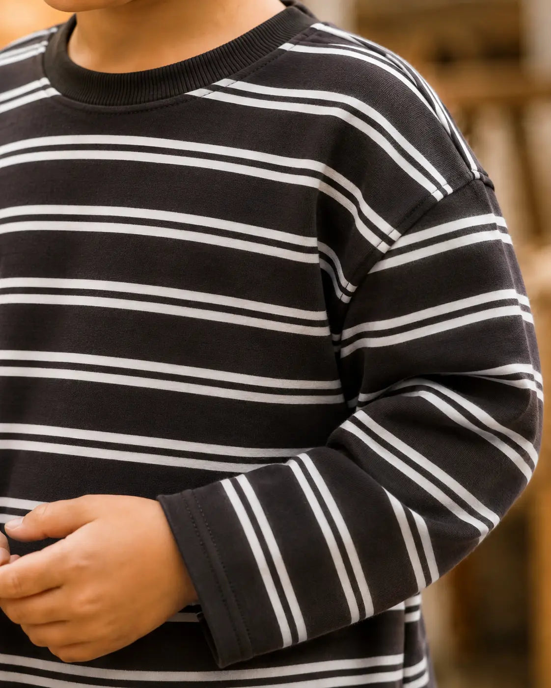 Kid's Stripes Style long Sleeves Shirt