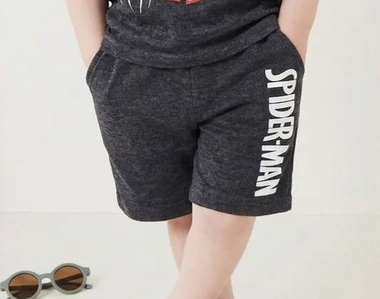 Junior Republic KID'S Spiderman Printed Summer Cotton Jersey Shorts