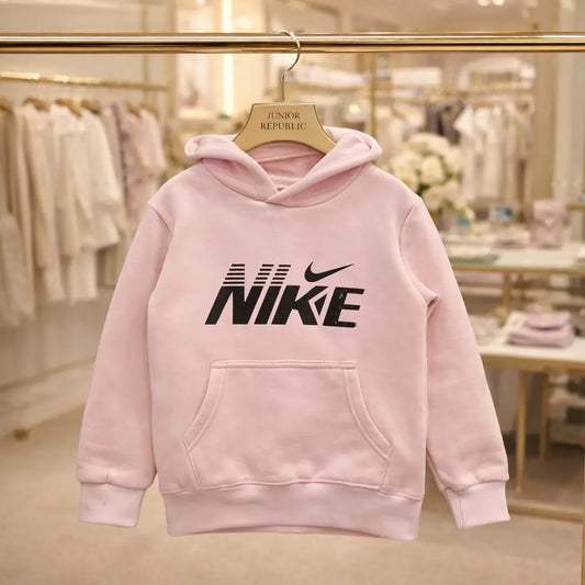 Junior Republic Nike Printed Kids Fleece Winter Hoodies for Girls HD-001