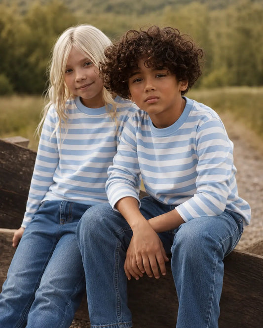 Junior Republic Kid's Stripes Style long Sleeves Shirt