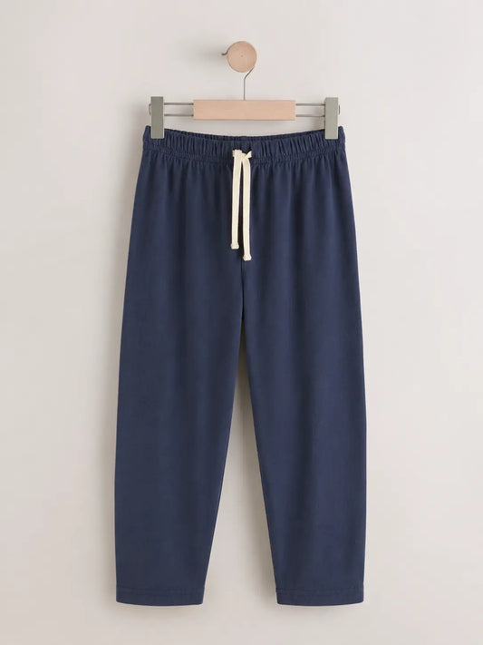 Kids Basic Cotton Trouser – Navy Blue | Elastic Waist Comfort Wear for boys and Girls