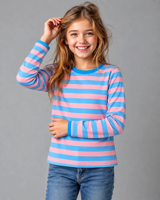 Kid's Stripes Style long Sleeves Shirt