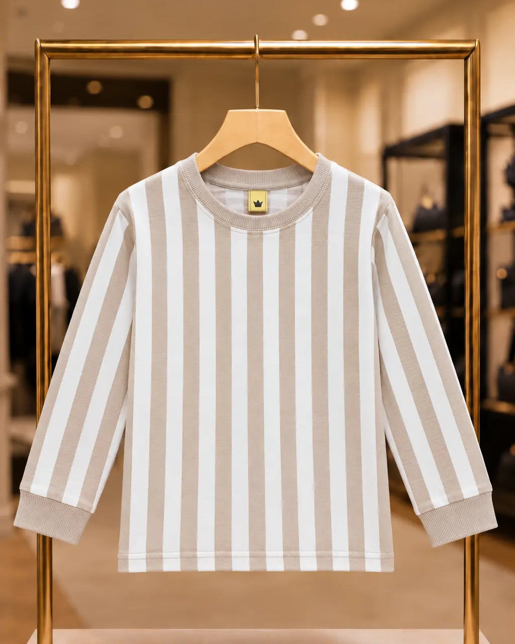 Kid's Stripes Style long Sleeves Shirt - LS-091