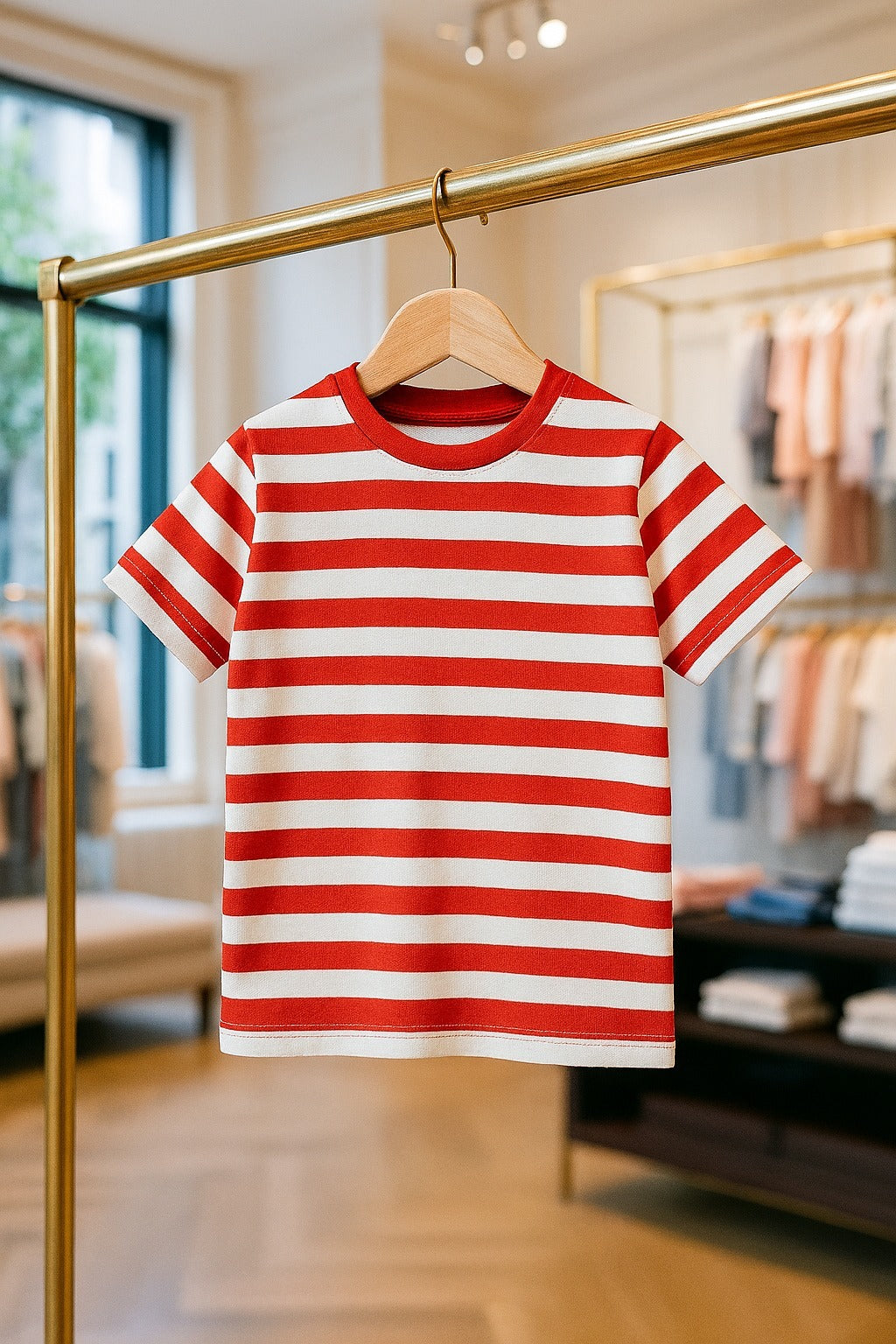 Junior Republic Kid's Stripes style Tee Shirt - MINOR FAULT