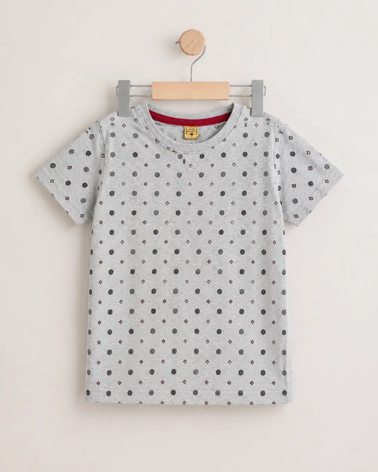 Junior Republic Kid's dotted all over Print Tee Shirt