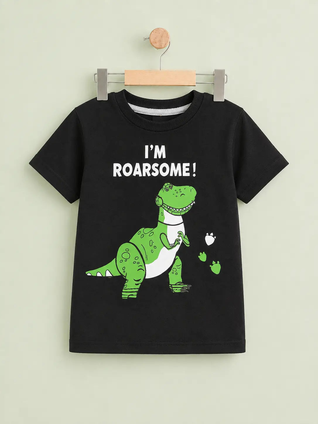 Junior Republic Kid's Dinosaur I am Roarsome Printed Tee Shirt
