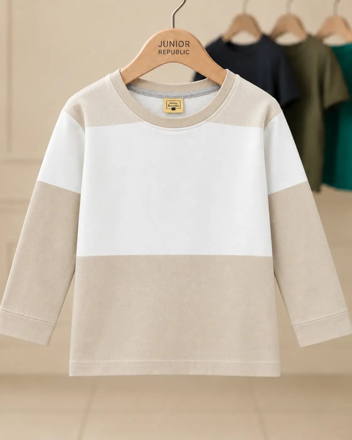 Kid's  Stripes Style long Sleeves Shirt - LS-095