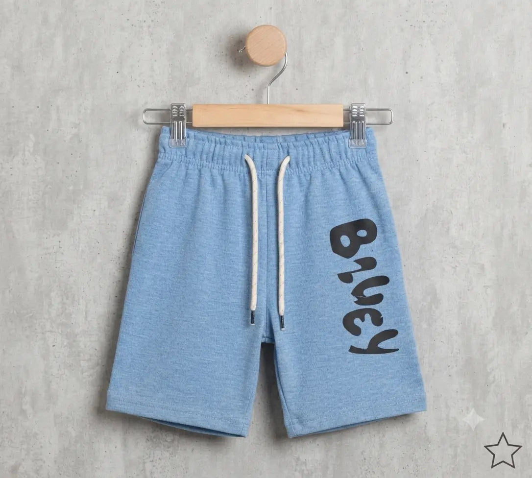 Junior Republic KID'S Bluey Printed Summer Cotton Jersey Shorts