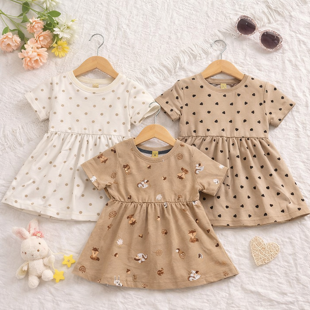 J                                      unior Republic Girls Floral Frocks set of 3