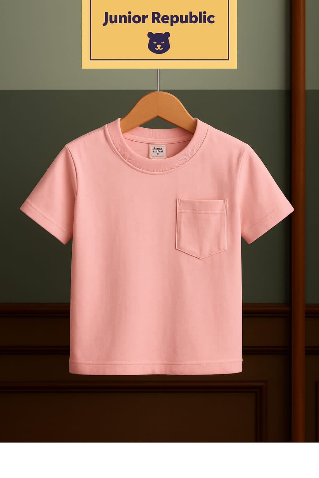 Junior  Republic Kid's Front Pocket Tee Shirt - Rs. 299 SALE