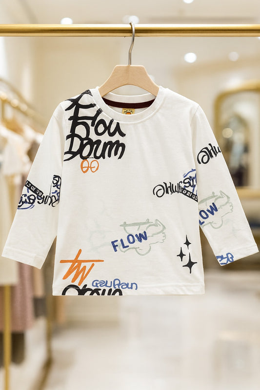 Junior Republic Cotton Jersey Flow Printed Long Sleeve Shirt - Rs. 499 SALE