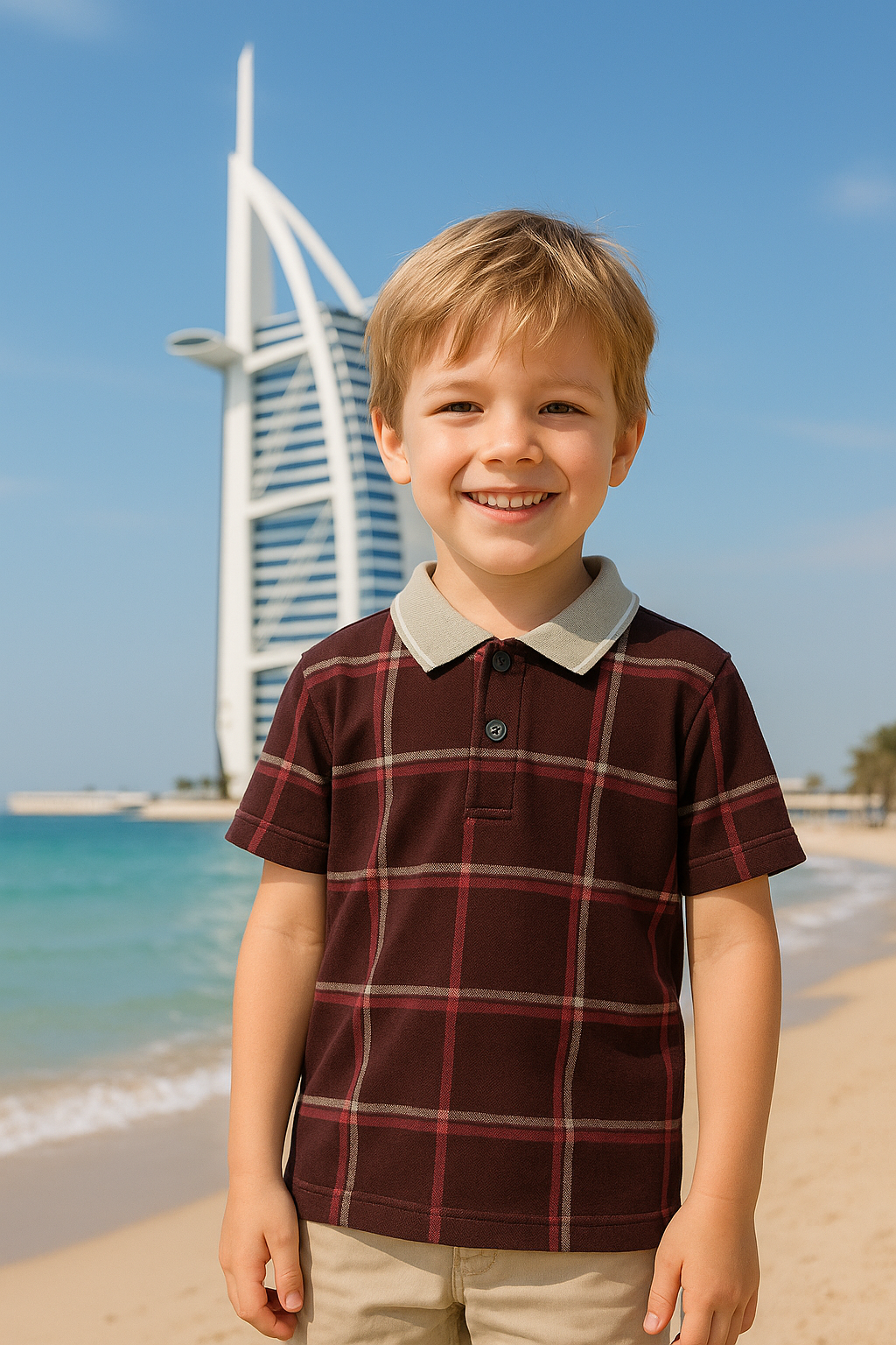 Junior Republic Kid's check print Polo Shirt - Rs. 299 SALE