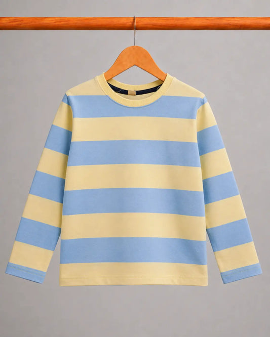 Junior Republic Kid's Stripes Style long Sleeves Shirt