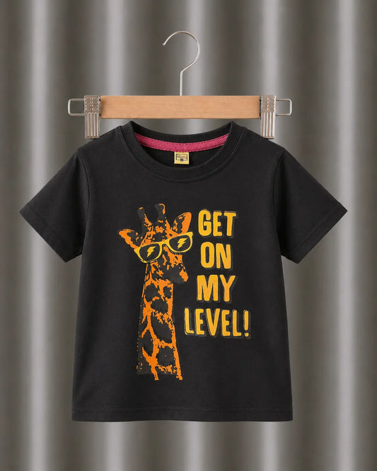Junior Republic Kid's Get on my level Printed Tee Shirt