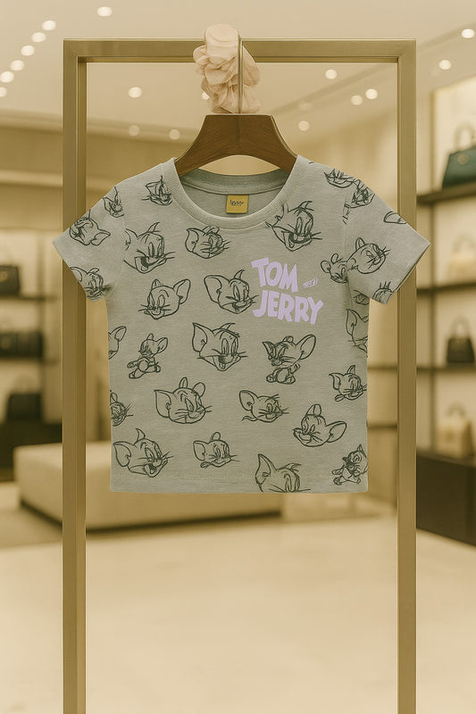 Junior Republic Kid's Tom & Jerry Printed Tee Shirt - Rs. 299 SALE