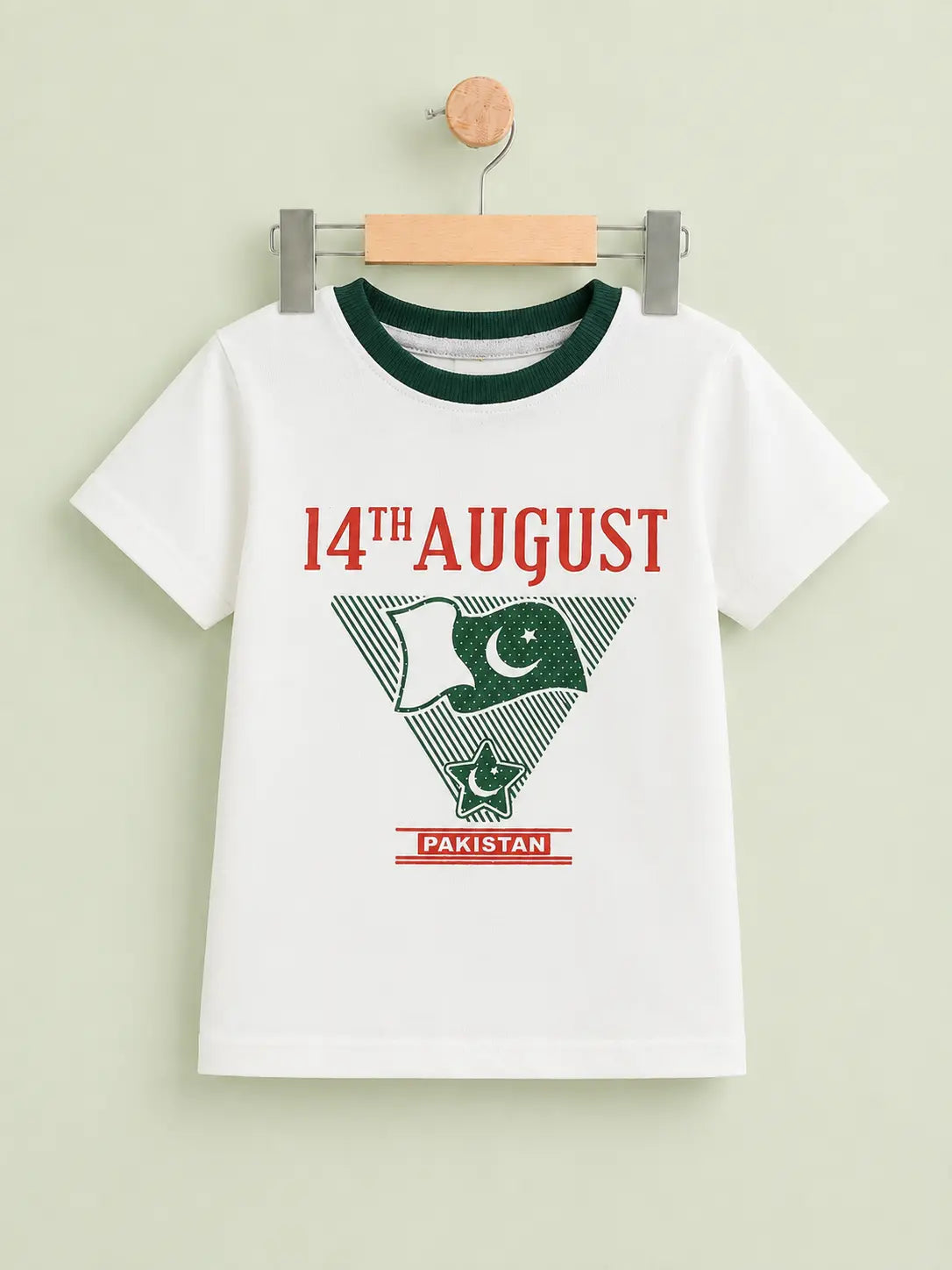 Junior Republic Kid's 14 August Independence Day Printed Tee Shirt