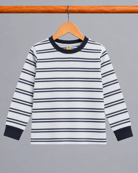 Kid's  Stripes Style long Sleeves Shirt - LS-098