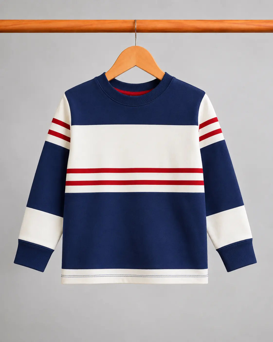 Junior Republic Kid's Stripes Style long Sleeves Shirt