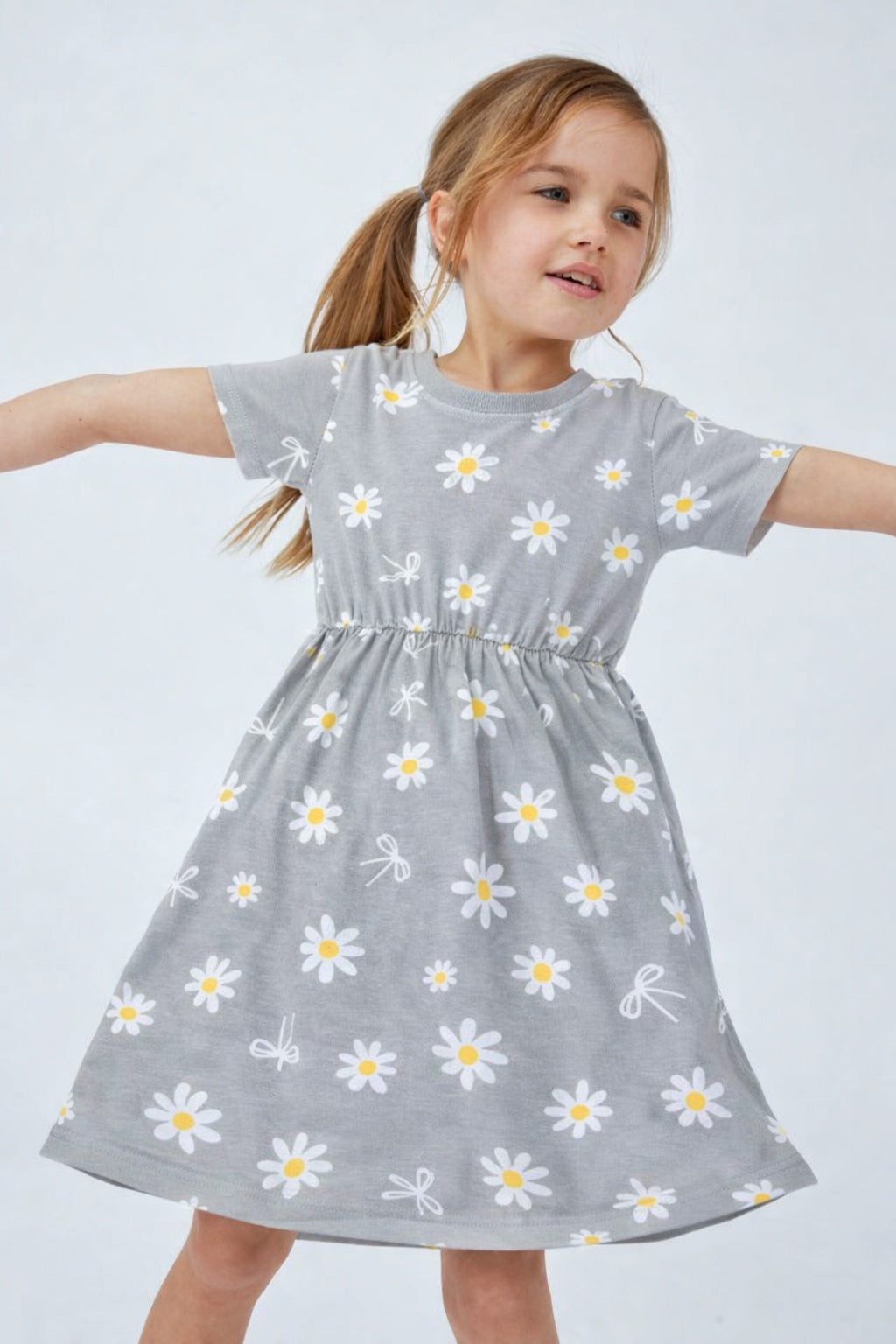 Junior Republic Girls Daisy, Floral Printed Summer Frock
