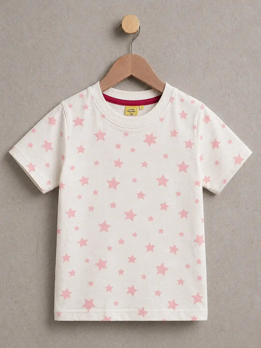Junior Republic Kid's Star Printed Tee Shirt
