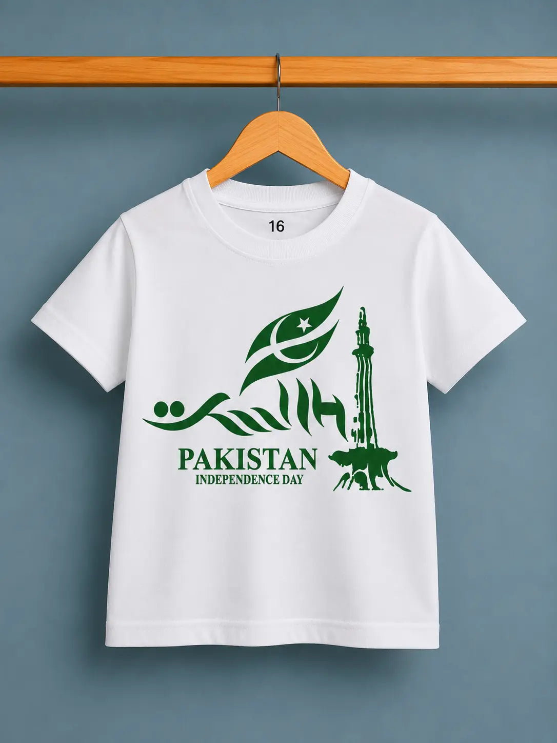 Junior Republic Kid's 14 August Independence Day Printed Tee Shirt