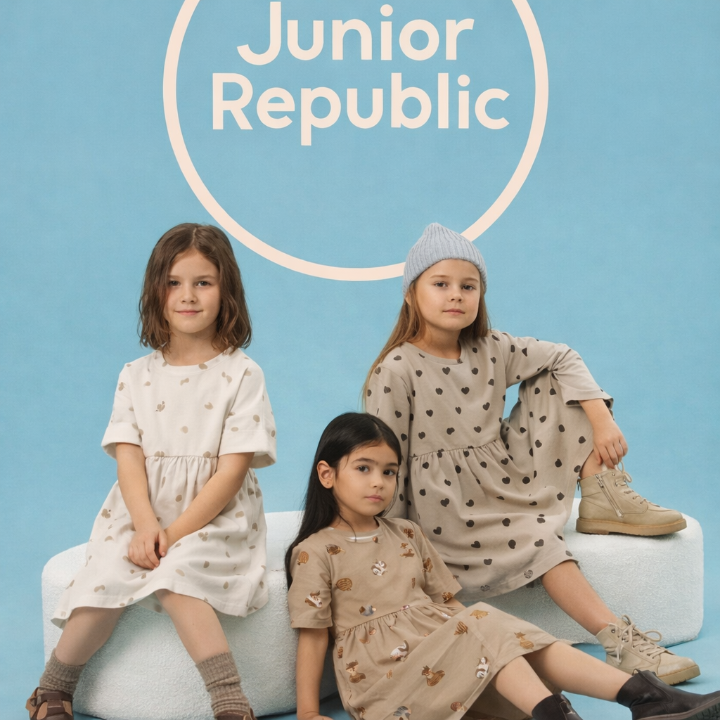 J                                      unior Republic Girls Floral Frocks set of 3