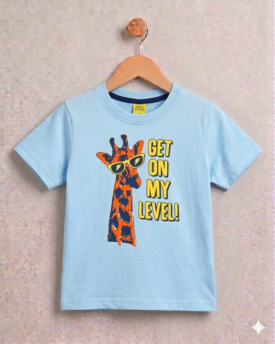Junior Republic Kid's Get on my level Printed Tee Shirt