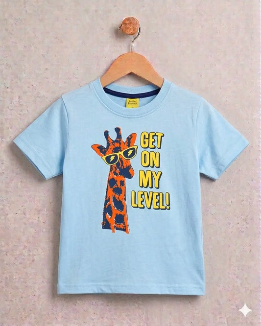 Junior Republic Kid's Get on my level Printed Tee Shirt