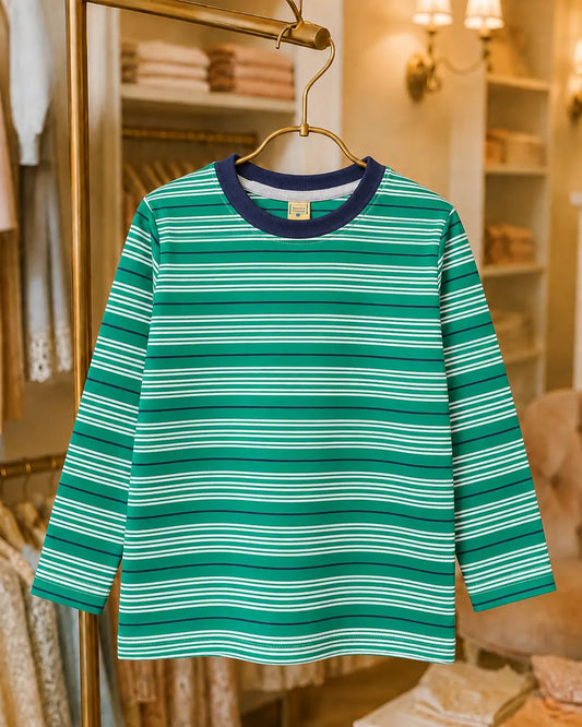 Junior Republic Kid's Stripes Style long Sleeves Shirt