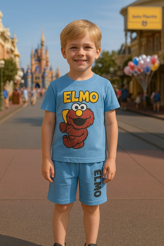 Junior                                                   Republic Kid's Elmo Printed Twin Set