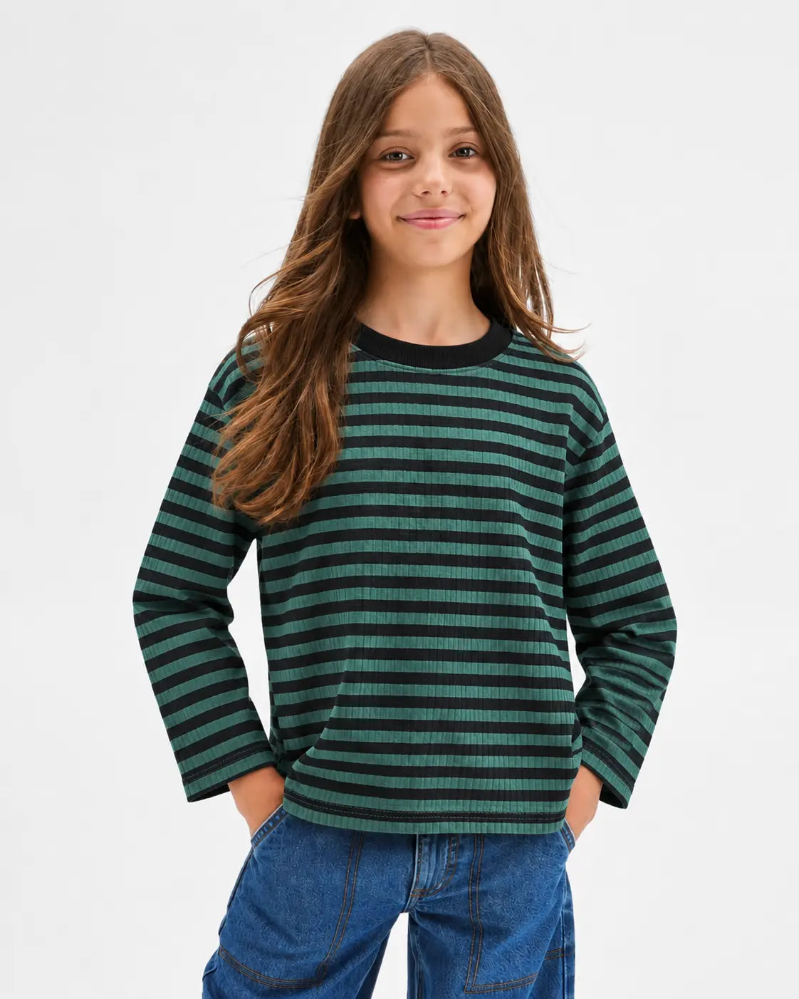 Kid's Stripes Style long Sleeves Shirt