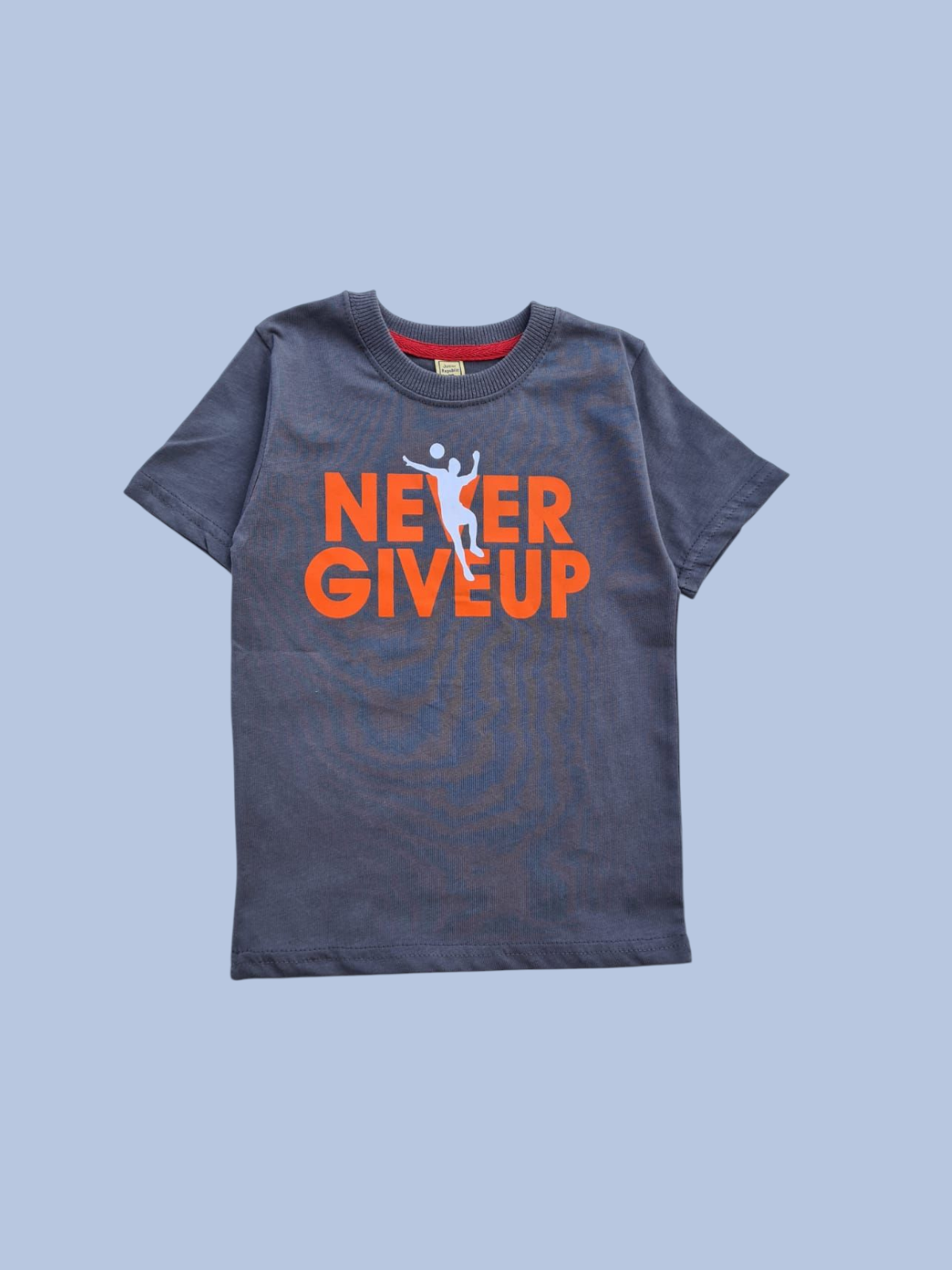 Junior Republic Kid's Never Giveup Printed Tee Shirt - Rs. 299 SALE