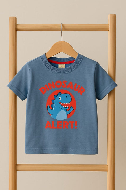 Junior  Republic Kid's Dinosaur Printed Tee Shirt