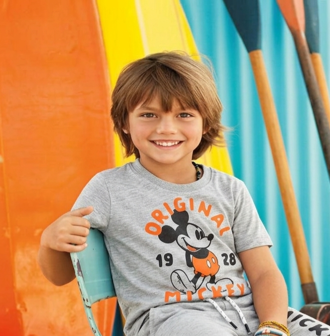 Junior Republic Kid's Mickey Printed Tee Shirt