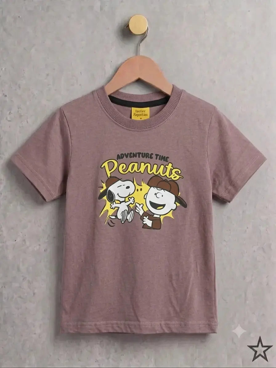 Junior Republic Kid's Peanuts Printed Tee Shirt