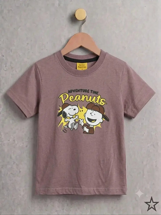 Junior Republic Kid's Peanuts Printed Tee Shirt