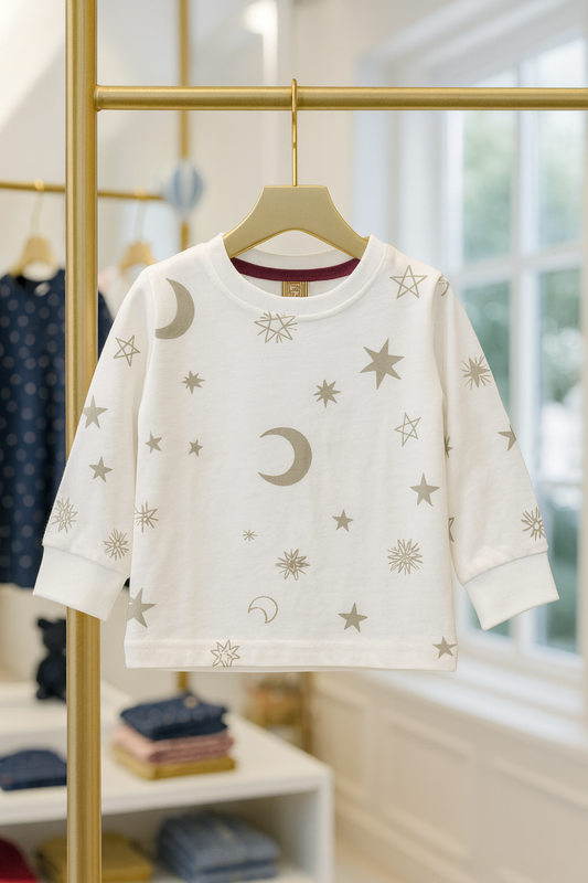 Junior Republic Cotton Jersey Star Printed Long Sleeve Shirt - Rs. 399 SALE