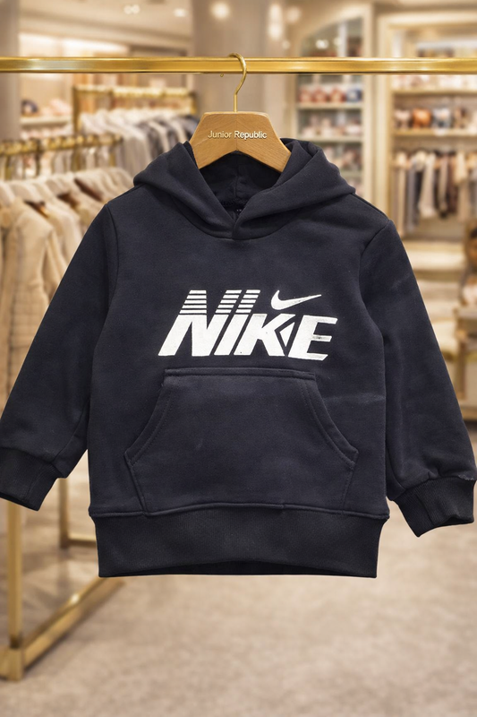Junior Republic Nike Printed Kids Fleece Winter Hoodies for Girls