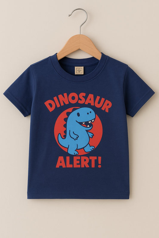 Junior  Republic Kid's dinosaur Printed Tee Shirt