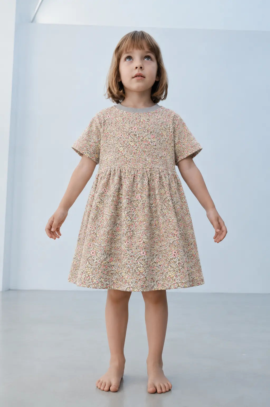 Junior Republic Girls floral all over Print Summer Frock
