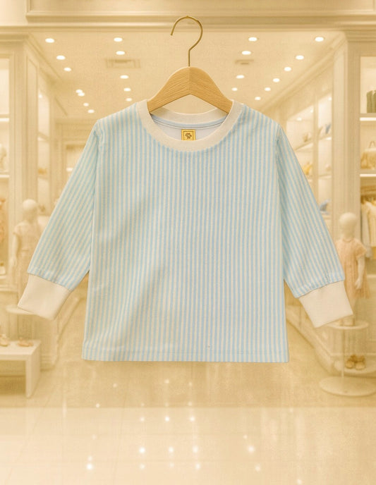 Junior Republic Cotton Jersey Stripes Style Long Sleeve Shirt - Rs. 399 SALE