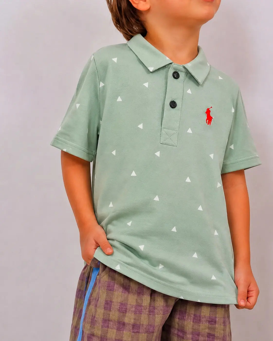 Junior Republic Kid's Printed style Pony Embroidered Polo Shirt