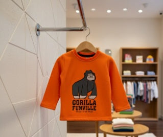 Junior Republic Gorila Printed Long Sleeve Fleece Winter Shirt - Rs. 399 SALE