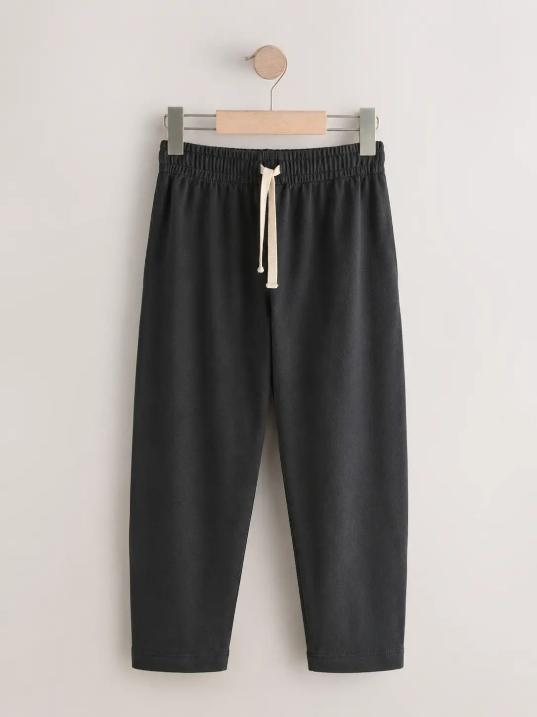 Kids Basic Cotton Trouser – Black | Elastic Waist Comfort Wear for boys and Girls