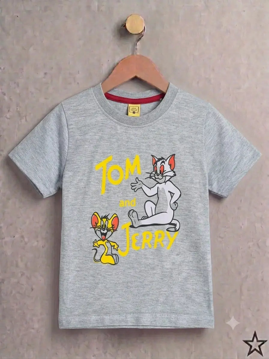 Junior Republic Kid's Tom & Jerry Printed Tee Shirt